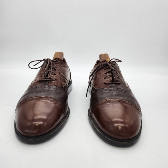 Adolfo Oxford Lace Up Shoes Men's Size 9.5M Brown - Picture 4 of 16